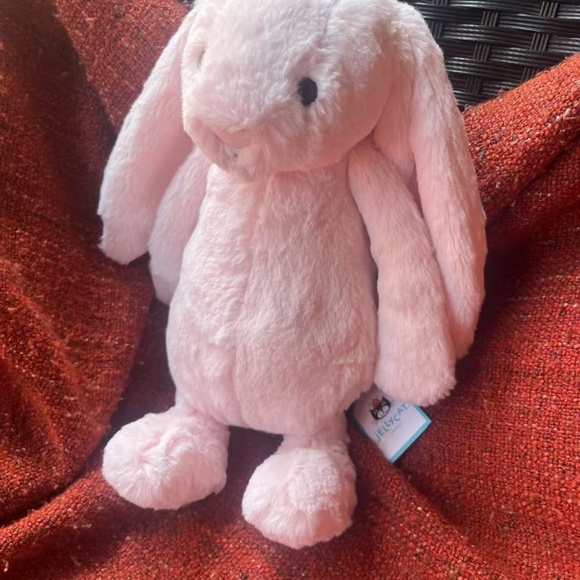 NWT jellycat bashful pink bunny medium size authentic - Picture 2 of 5